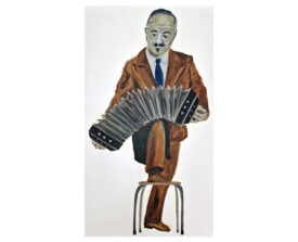 Astor Piazzolla . 2023 . olie op linnen . 80x60