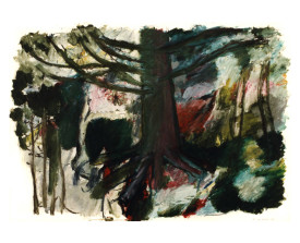 Bomen . 1990 . 50x65