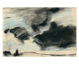Wolkenlucht Drunense duinen . 1983 .  20x30