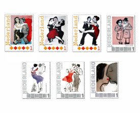 Uitgegeven postzegels 
