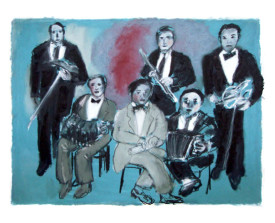 Orquesta típica el Greco . 2010 . 50x65